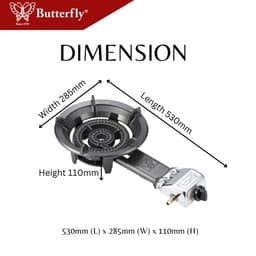 Butterfly LPG Cast Iron Stove (Auto) - BGC-30A 3