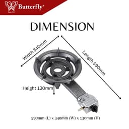 Butterfly LPG Cast Iron Stove (Auto) - BGC-40A 3