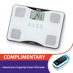 Tanita Glass Body Composition Scale With Touch Screen Display, BC-718 [Complimentary Flexplus Blood Pressure Monitor FP73] 3