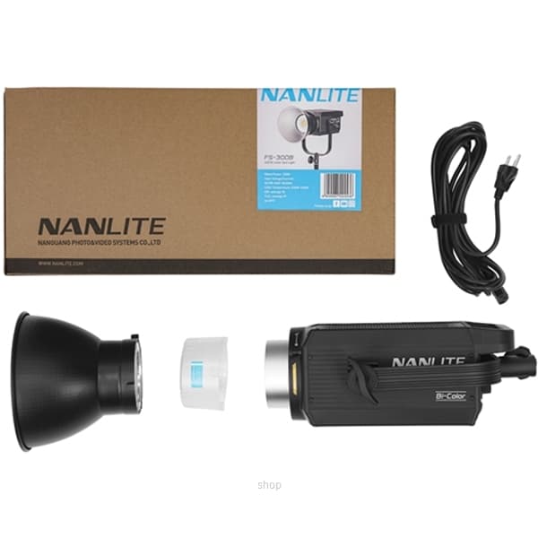 Nanlite FS-300B Bi-Color LED AC Monolight Black - FS300B 7