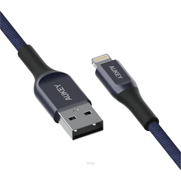 Aukey MFI USB A To Lightning Kevlar Cable 2M - CB-AKL2 4