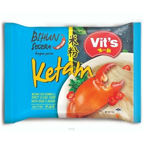 Vits Spicy Bihun Ketam Soup 55gm x 5 Packets 2