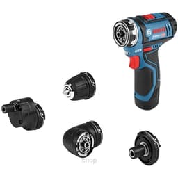 Bosch GSR 12V-15 FC Professional Cordless Drill Driver (Comes with 4 Attachments, 2 Batteries & Charger) - 06019F60L0 1