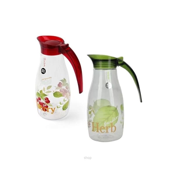 Lock & Lock Bisfree BPA Free Trendy Water Jug 1.2L (Cherry + Herb) - ABF627C+ABF627H 1