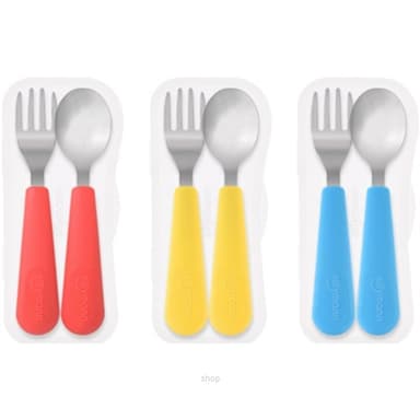 Sillymann Silicone Kids Spoon & Fork Set