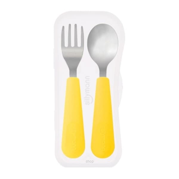 Sillymann Silicone Kids Spoon & Fork Set 3