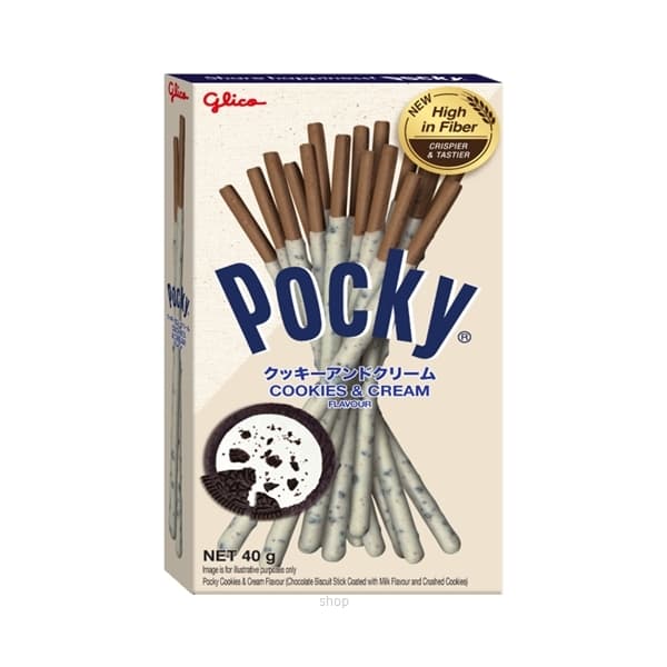 Glico Pocky Cookies & Cream 40gm 1