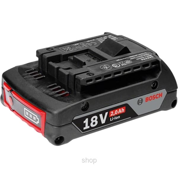 Bosch GBA 18V 2.0Ah M-B Professional Battery Pack (Single Unit) - 1600A001CG 1