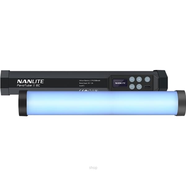 Nanlite PavoTube II 6C 10 Inch RGBWW LED Tube with Battery Black - 3150-PAVO-II-6C 1
