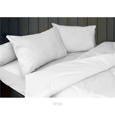 Essina 680TC Palette Collection Fitted Sheet Set White