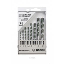 Bosch 8pcs CYL-4 Multi-purpose Drill Bit Set (3,4,5,5.5,6,8 & 10mm) - 2608680799 1