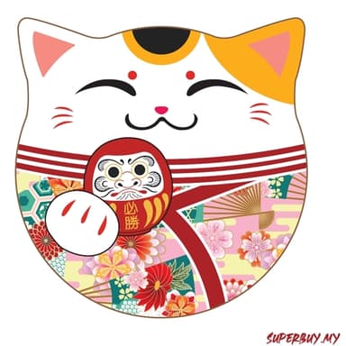 Canvas Bag (White) - Fortune Cat
