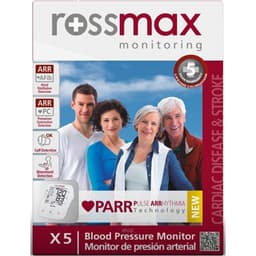 Rossmax PARR Automatic Blood Pressure Monitor X5 with Free Adaptor 6
