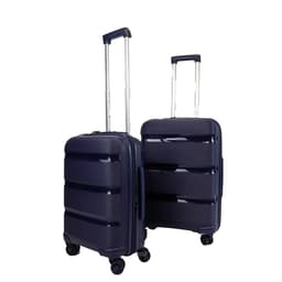 Samel 2 In 1 Set Japanese Concept Expandable Anti Theft Zipper PP Luggage 20-Inch + 24-Inch - FGD363 2
