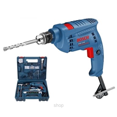 Bosch GSB 10 RE Impact Drill Professional Tool Kit (10mm Chuck with 100 Accessories) - 06012161L6