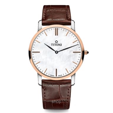 Titoni Slenderline Watch - TQ-52918 SRG-ST-587