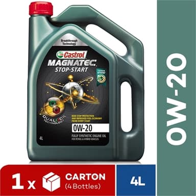 [Carton Packaging] Castrol MAGNATEC Stop-Start 0W-20 for Petrol Vehicles (4X4L)