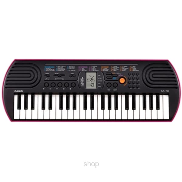 Casio 44-Keys Mini Keyboard Pink - SA-78 3