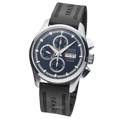 Epos Sportive Gent Steel Blue Rubber Watch - 3433