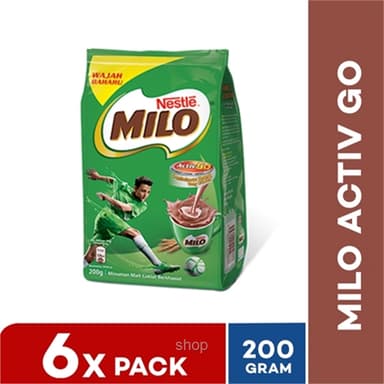 Nestle Milo Activ-Go 200g (6 packs)