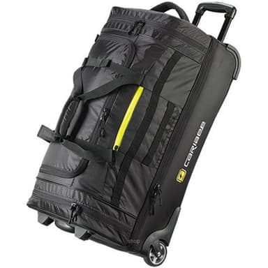 Caribee Scarecrow DX70 27.5Inch/70cm Wheel Travel Bag Black - CAR5740