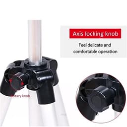 3110 Tripod Lightweight Camera Stand With Three-Dimensional Head and Phone Holder Black 6