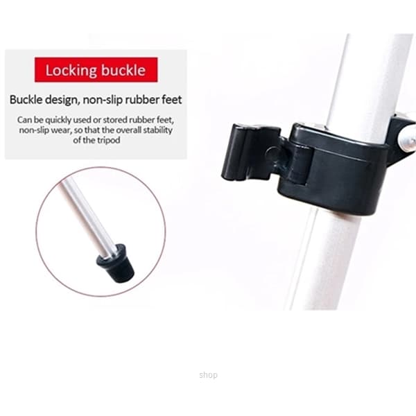 3110 Tripod Lightweight Camera Stand With Three-Dimensional Head and Phone Holder Black 7
