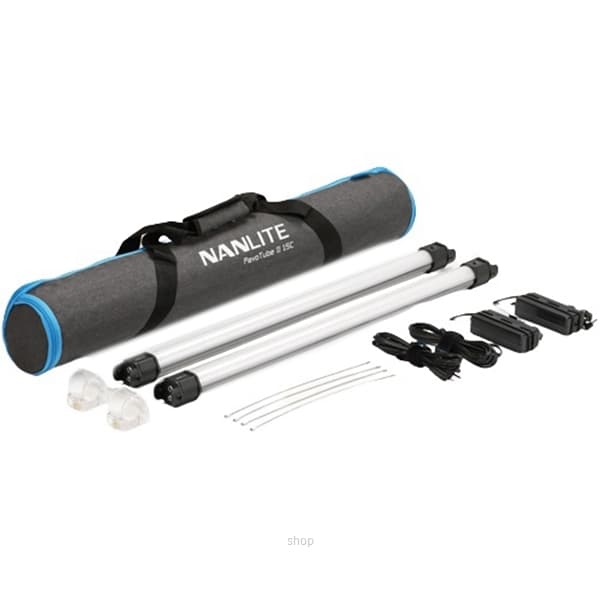 Nanlite 15C 2 Kit 2 Feet RGBWW LED Tube Black - PAVO15CII2KIT 1