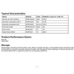 [Carton Packaging] Castrol POWER1 Cruise 4T 15W-50 Synthetic Technology for Bikes (6X1L) 3