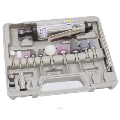 Kuani (Taiwan) 1/4 iNch Heavy Duty Air Die Grinder Kit Set + 10pcs Stone - KI-6206K