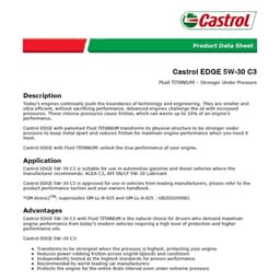 Castrol EDGE 5W-30 C3 Engine Oil for Petrol and Diesel Cars (4L) - 3431175 2
