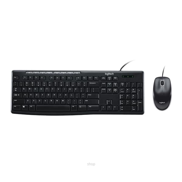 Logitech MK200 USB Wired Keyboard and Mouse Media Dekstop Combo - 920-002693 1