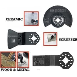 Bosch 3pcs Multi Tool Tile Blade Set - 2608662342 3