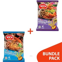 [BUNDLE] Vits Tomyam Instant Noodles (5's+78gmx2) + Seafood Instant Noodles (5's+78gmx2) 1
