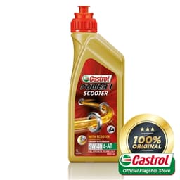 [Carton Packaging] Castrol Power1 Scooter 4T 10W-40 Part Synthetic Technology For Scooter (12X1L) 1