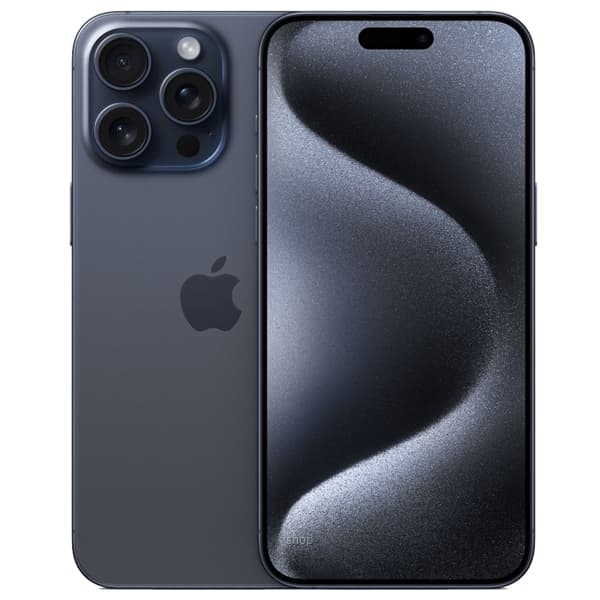 Apple iPhone 15 Pro Max 512GB - Blue Titanium + Aukey Universal Adapter with 30W PD Port + OnPro Duo Type-C PD 3.0 60W Wall Charger (Black) 3