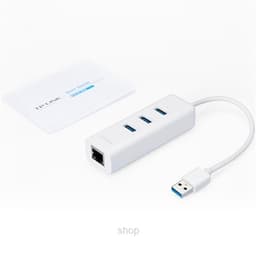 TP-Link USB 3.0 3-Port Hub & Gigabit Ethernet Adapter 2 in 1 USB Adapter - UE330 4