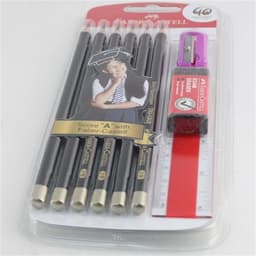 Faber-Castell Tri-grip 2B Score A Set, Pencils, Exam Eraser, Ruler & Sharpener - 212142 3