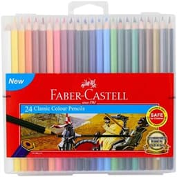 Faber-Castell Colour Pencil Classic 24L In Slim-flexi Case - 115896 1