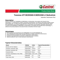Castrol Transmax ATF DEXRON®-VI MERCON® LV Multivehicle (4L) 2