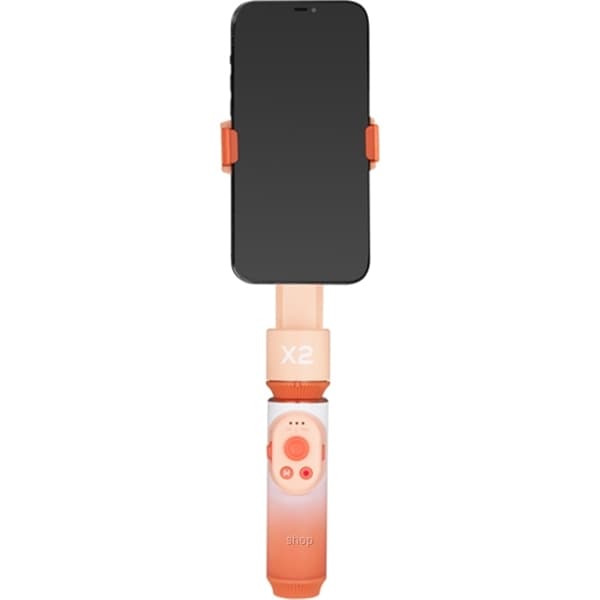 Zhiyun Tech Smooth-X2 Black/Orange Smartphone Gimbal Stabilizer 2 Axis Travel Size Selfie Stick Gimbal 5