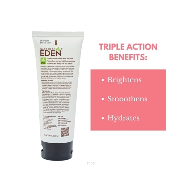 GOE Gentle Exfoliating Facial Scrub 75ml 3