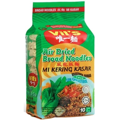 Vits Air Dried Noodles Broad 400gm