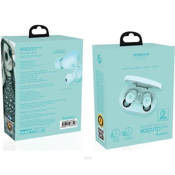 SonicGear Wireless Bluetooth Earbuds Playtime Up to 36 Hours Low Latency - Earpump TWS 2 (2021) 6