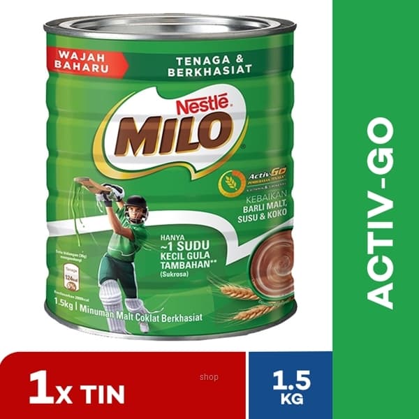 Nestle Milo Activ-Go Tin 1.5kg (1 Tin) 1