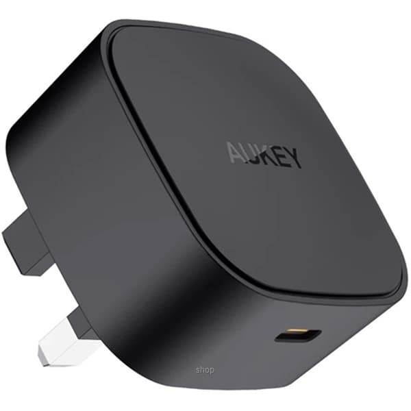 Aukey PA-Y25 20W Power Deliver USB C Mini Charger For iP hone 12 / 12 Pro - Black 1
