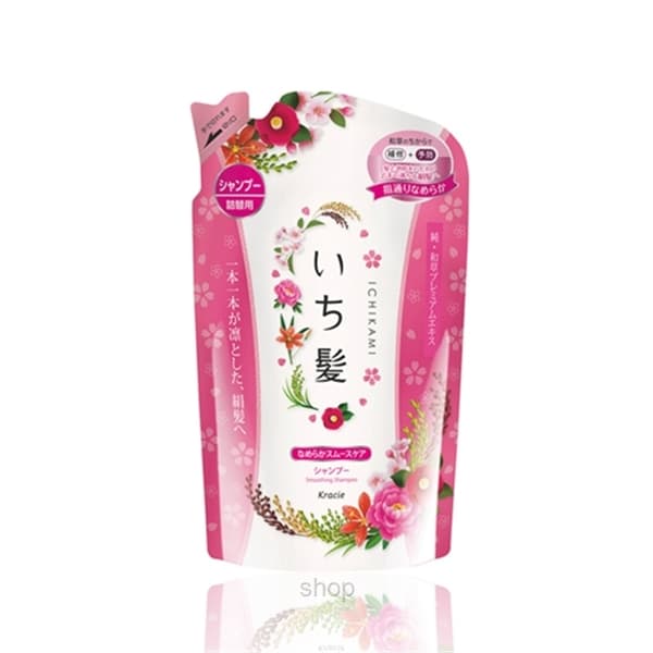 Kracie Ichikami Refill Pack Smooth Shampoo 330g 1
