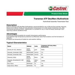 [Carton Packaging] Castrol Transmax ATF Dex/Merc Multivehicle Fluids (6X1L) 2