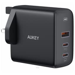 Aukey PA-B6S Omnia 90W 3-Port MacBook Pro Charger with GaN Fast Technology, PD Charger USB C Fast Charger USB C Laptop Charger 1