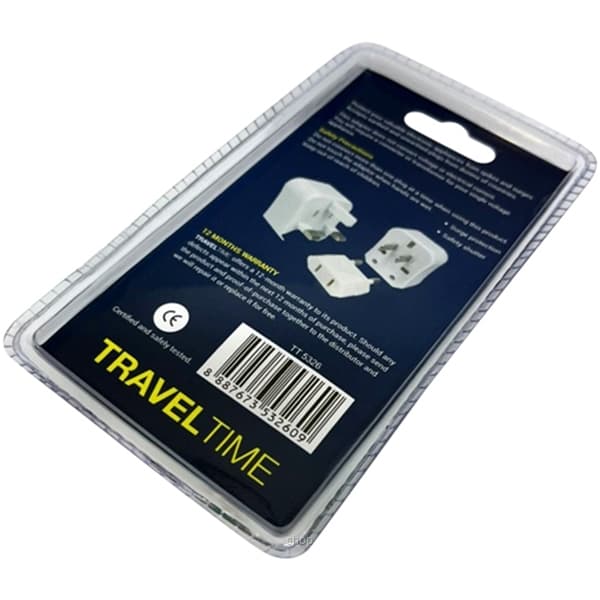TravelTime 3 in 1 World Wide Universal Travel Adaptor - TT-T5326 7